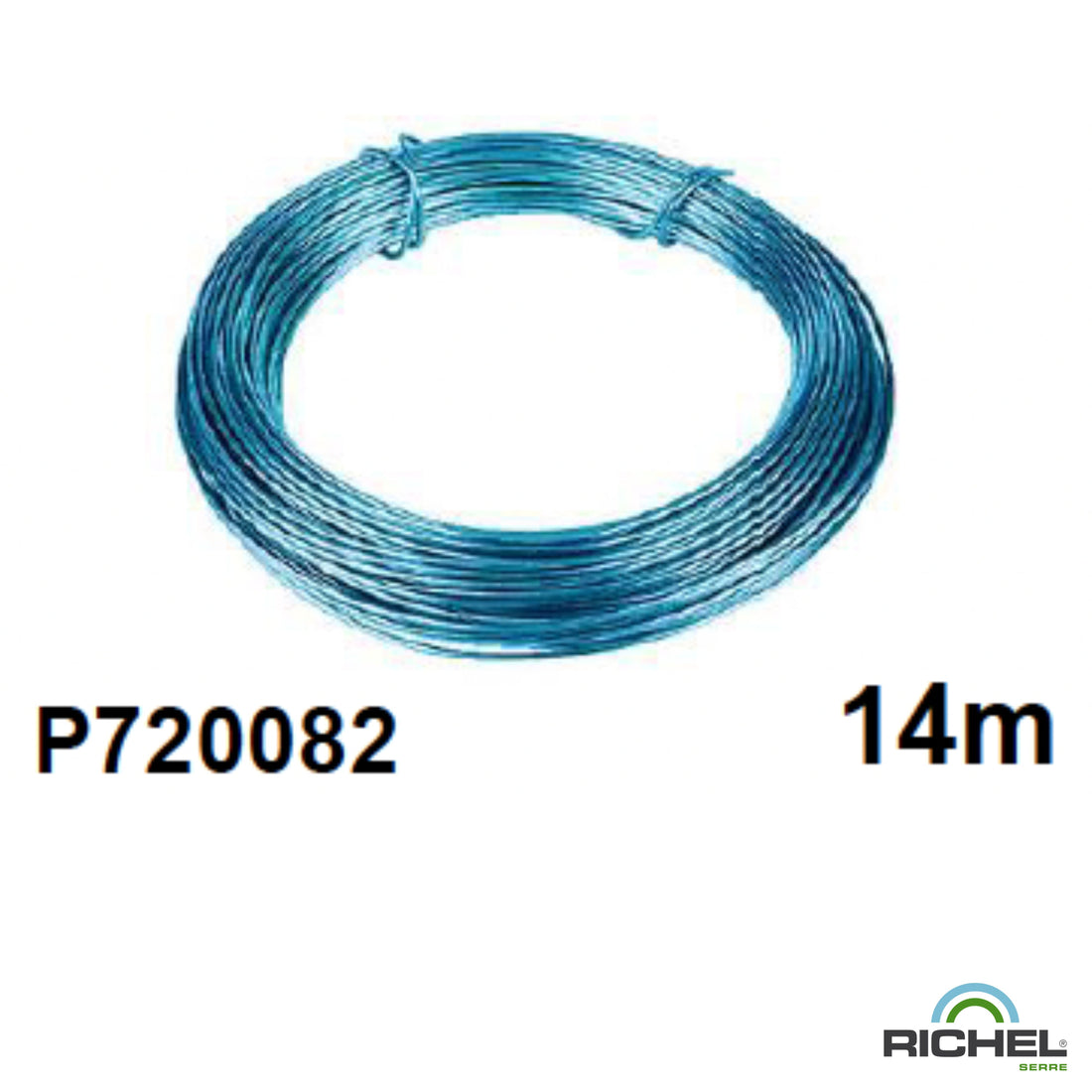 Fil de fer plastifié 14m