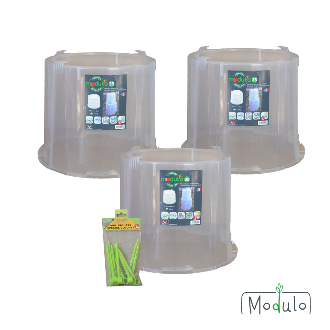 Lot de 3 rehausses Modul'o 35