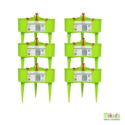 Lot de 6 Réservoirs 2L pour tuteur Mikado