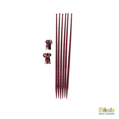 Pack tuteurs (6 tuteurs - 24 attaches)