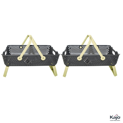Lot de 2 paniers Kajo 20L