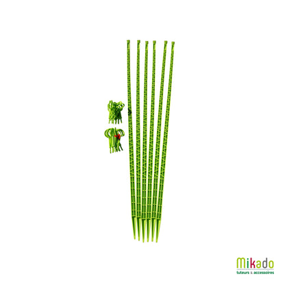 Pack tuteurs (6 tuteurs - 24 attaches)